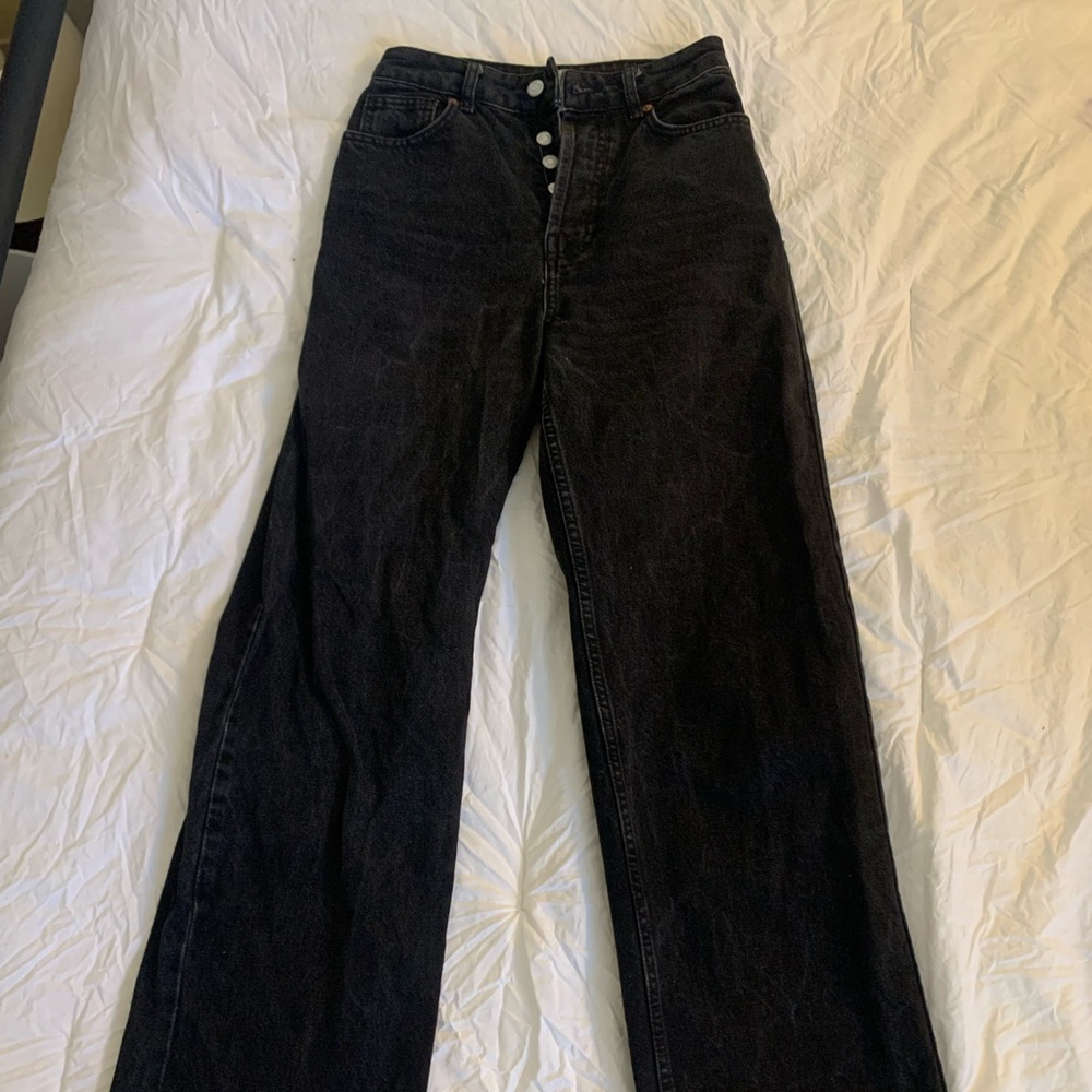 Topshop black vintage jeans